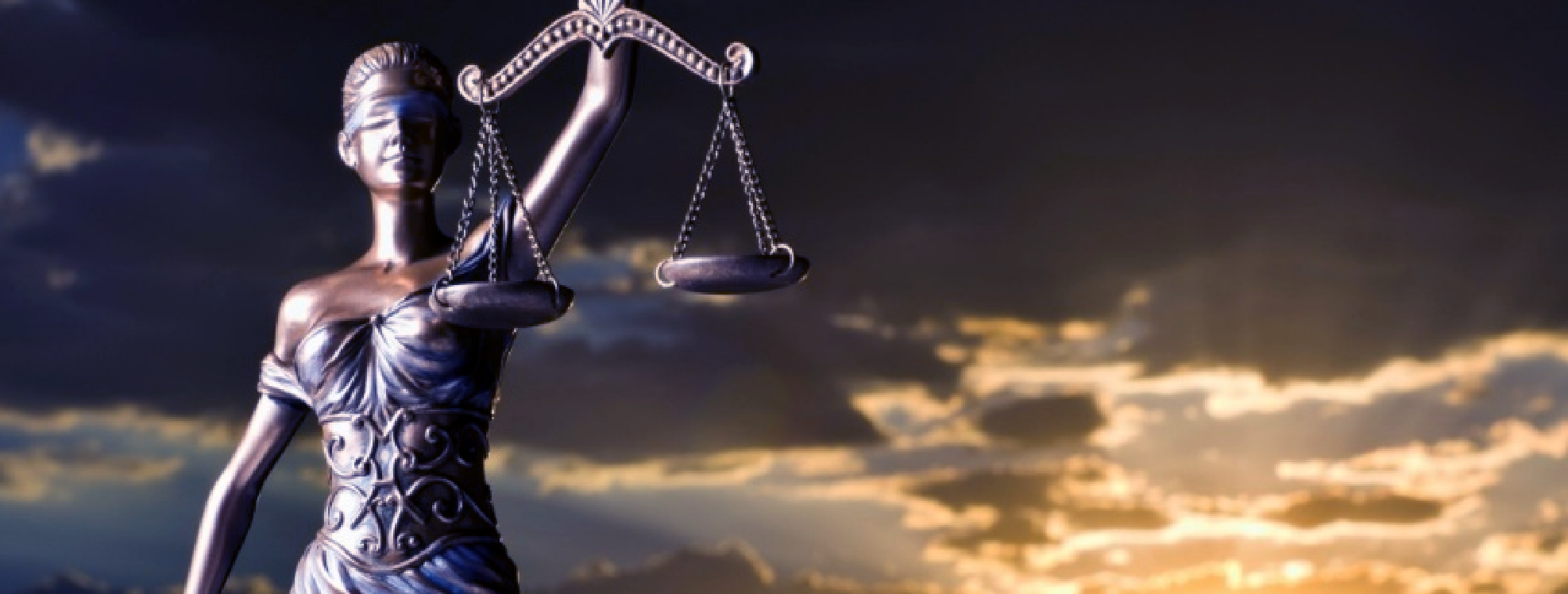 Lady Justice statue holding scales
